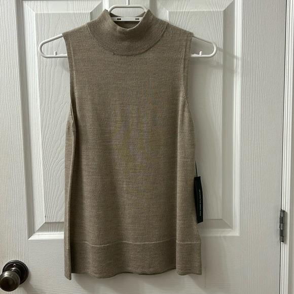 Tahari Tops - Tahari women’s merino wool mock neck size small Fine knit fabric Sleeveless.